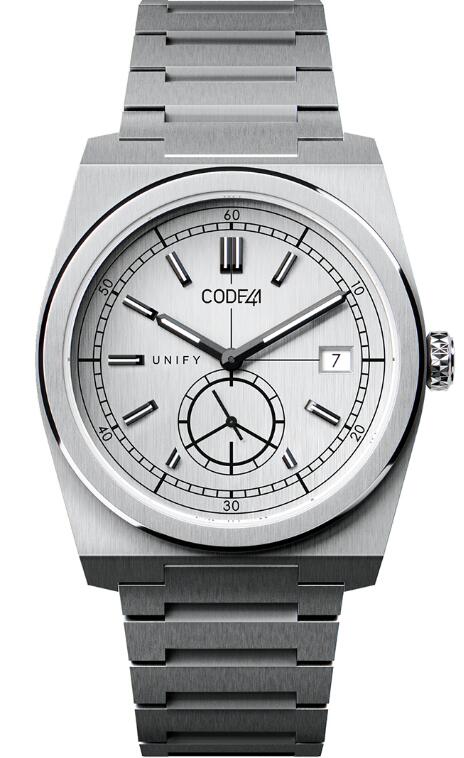 Code41 UNIFY - CREATIVE COLLABORATIONS, STRONG IDEALS - QUARTZ Steel - Satin-brushed Grey Replica Watch UN01-38-IN-GR-BK-6004D.ST-22-MET-FLA-IN-DEP-IN